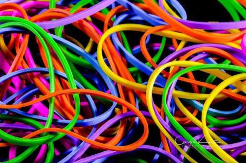 Elastic bands colour